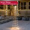 6FT Lighted Spiral Christmas Trees with Plug-in/Warm LEDs
